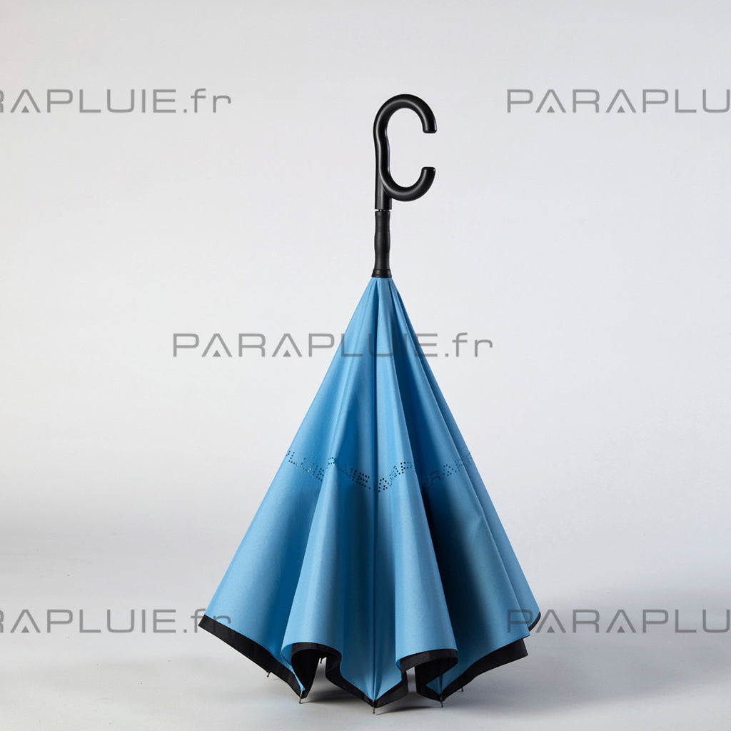 Sky Blue / Black ORIGINAL Umbrella (Ref1604)